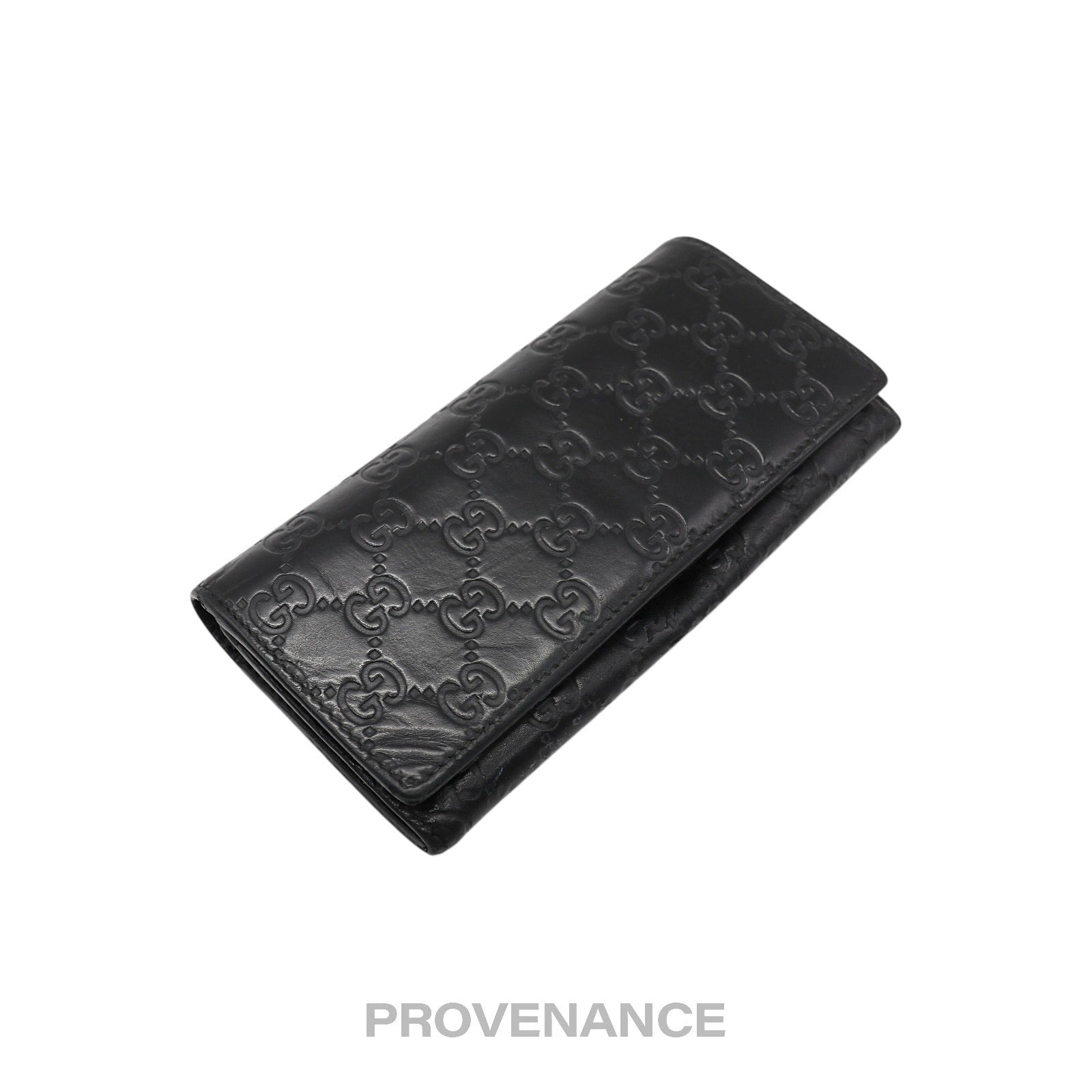 Gucci Long Wallet - Black Guccissima Leather - 4