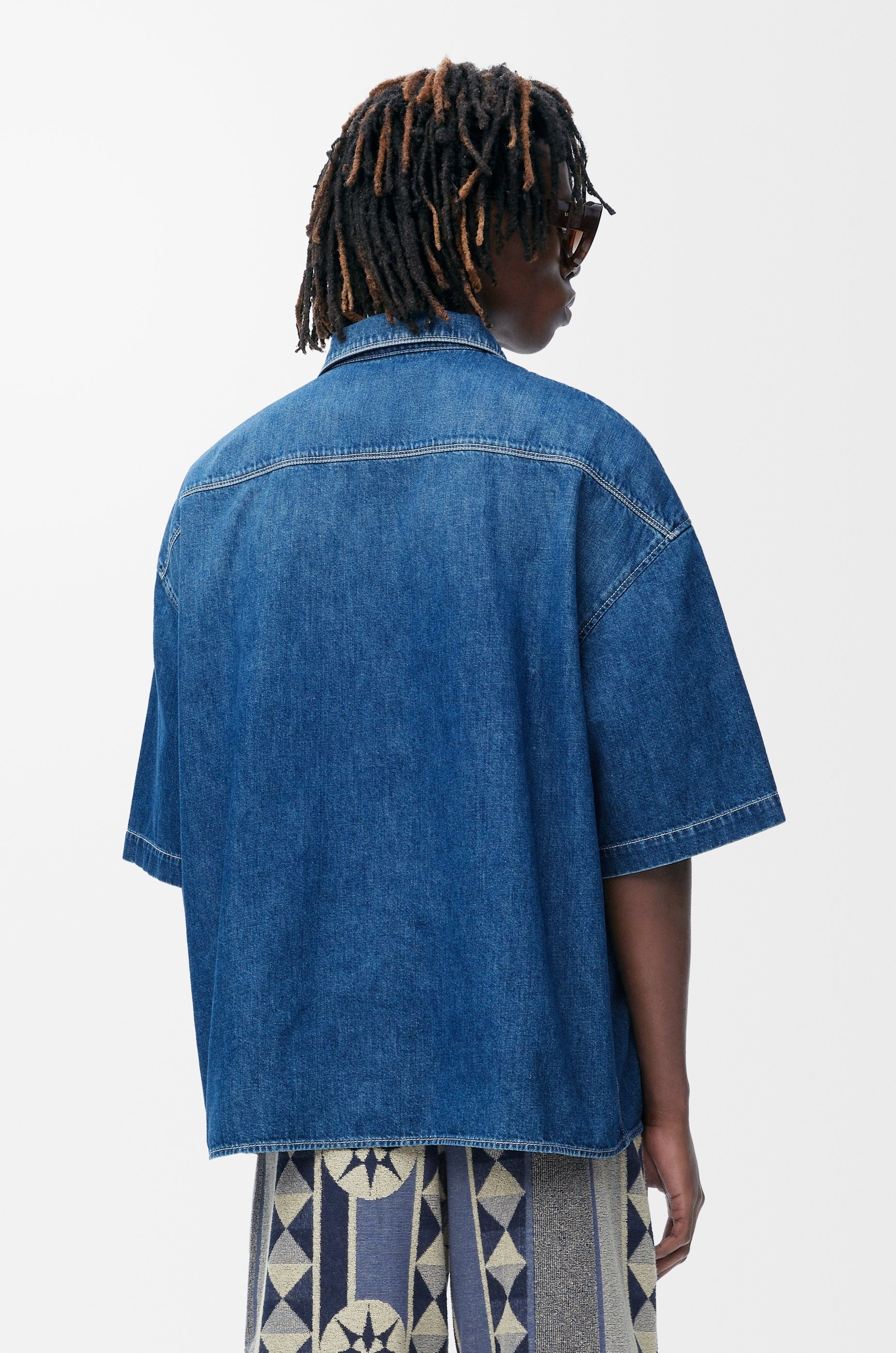 Short sleeve shirt in denim - 4
