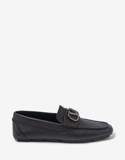 Valentino Black VLogo Driving Shoes outlook