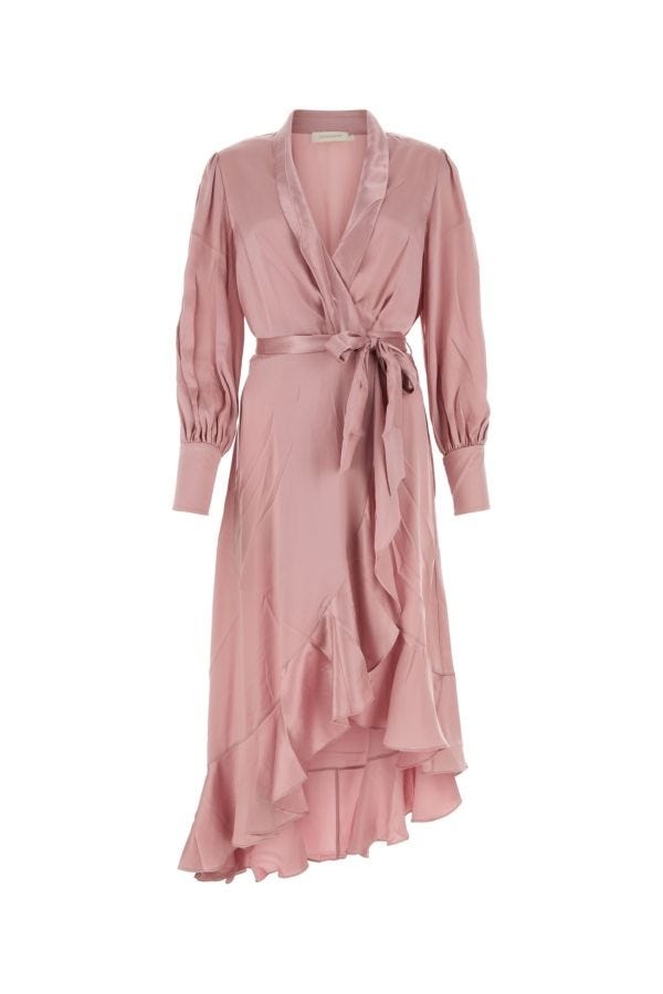 Zimmermann Woman Pink Silk Dress - 1