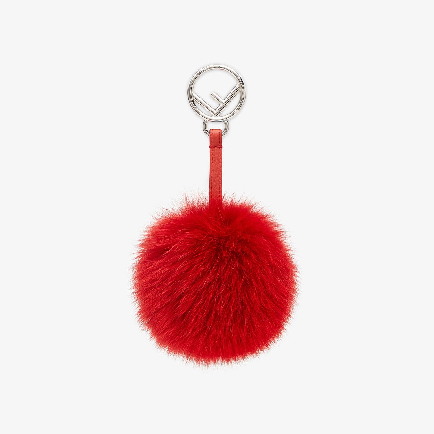 Red fox fur charm - 1