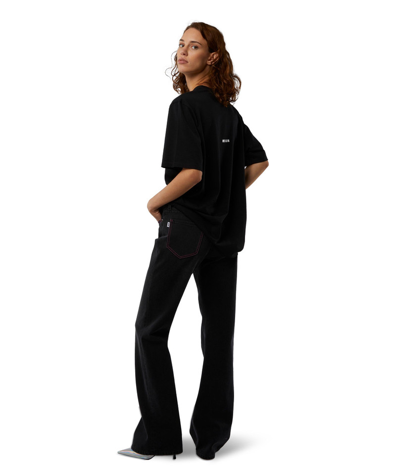 MSGM T-shirt quote "Tempo di cambiare" outlook