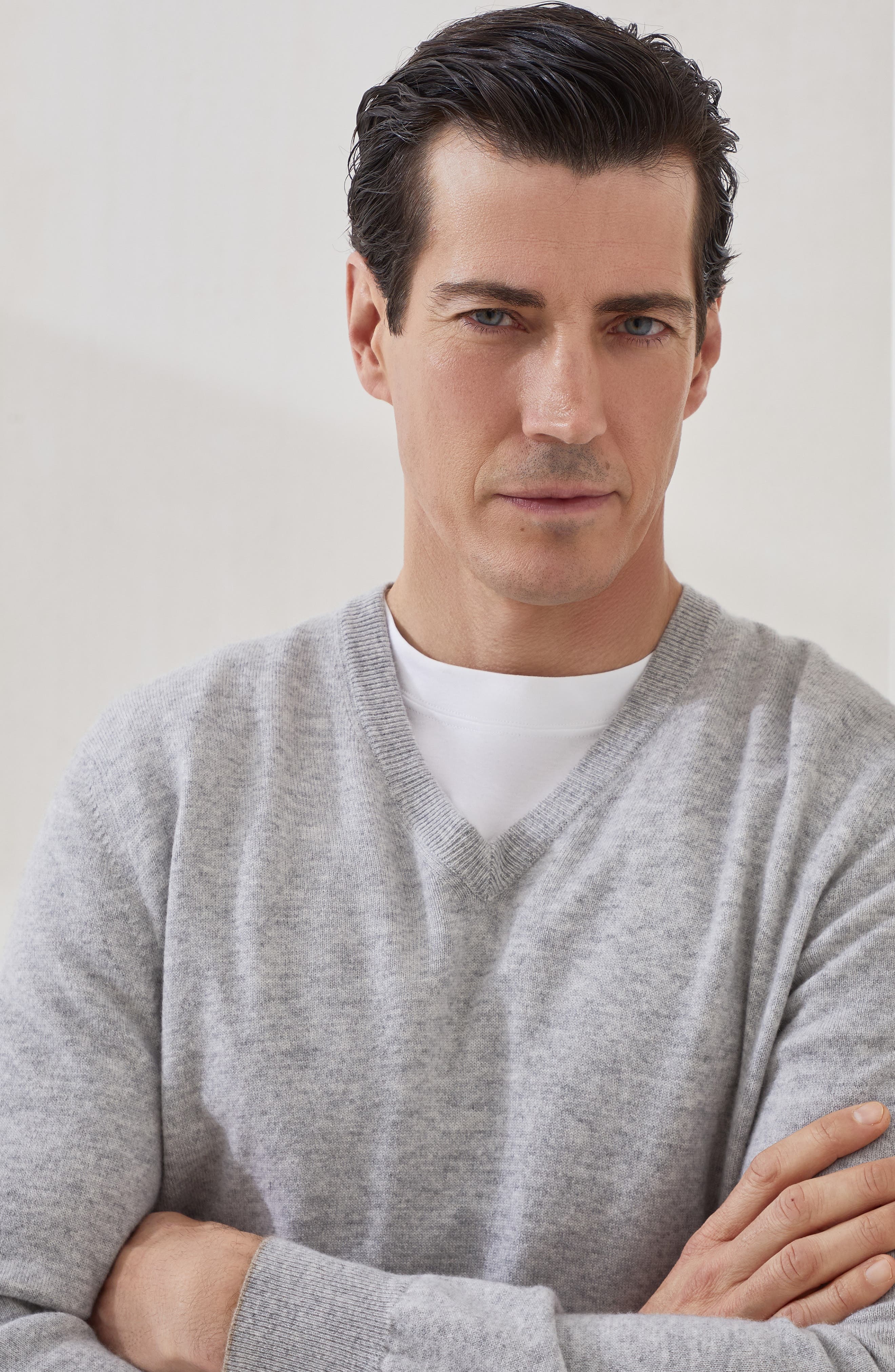 Brunello Cucinelli Cashmere sweater in Light Grey at Nordstrom - 4