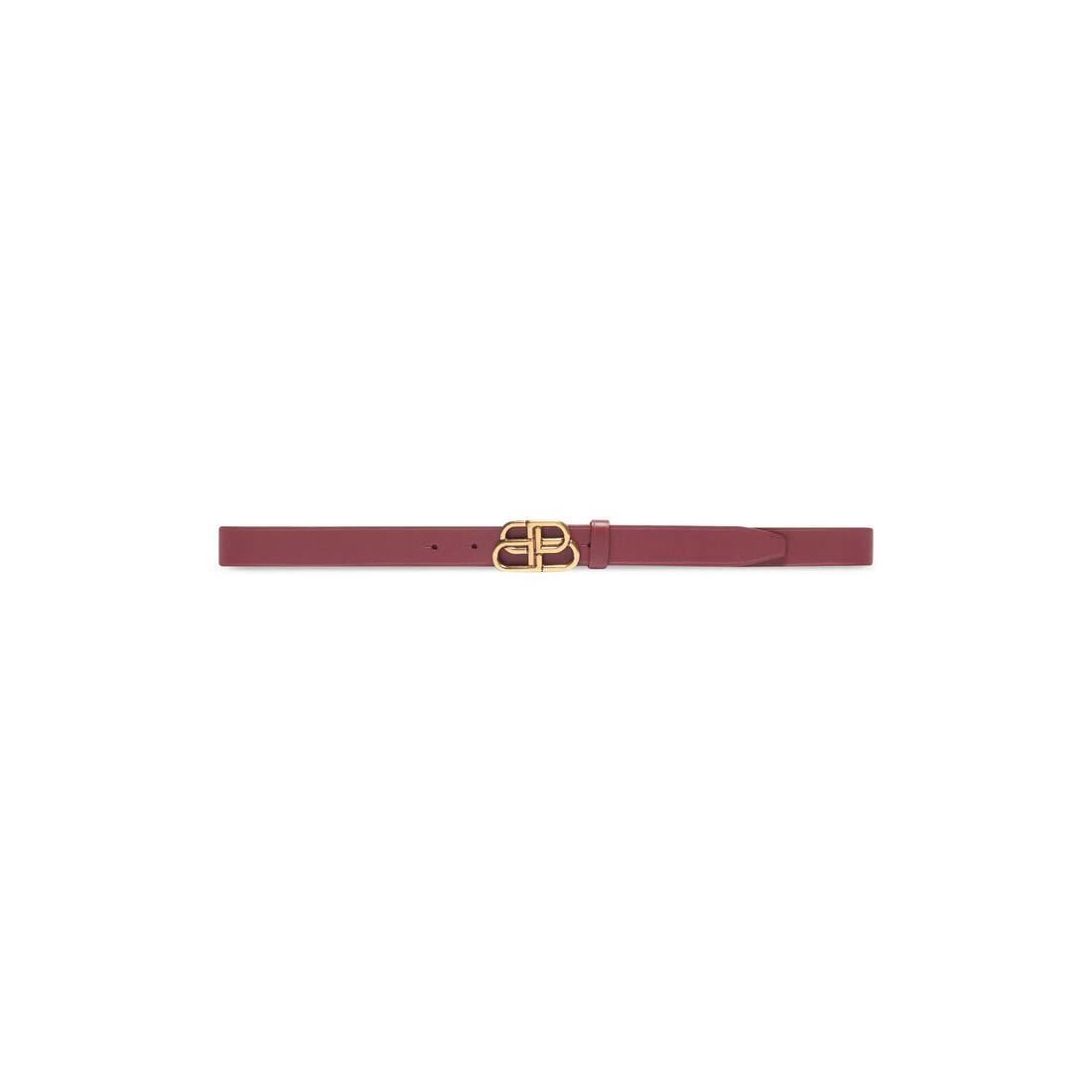 Bb Thin Belt in Red/black - 1