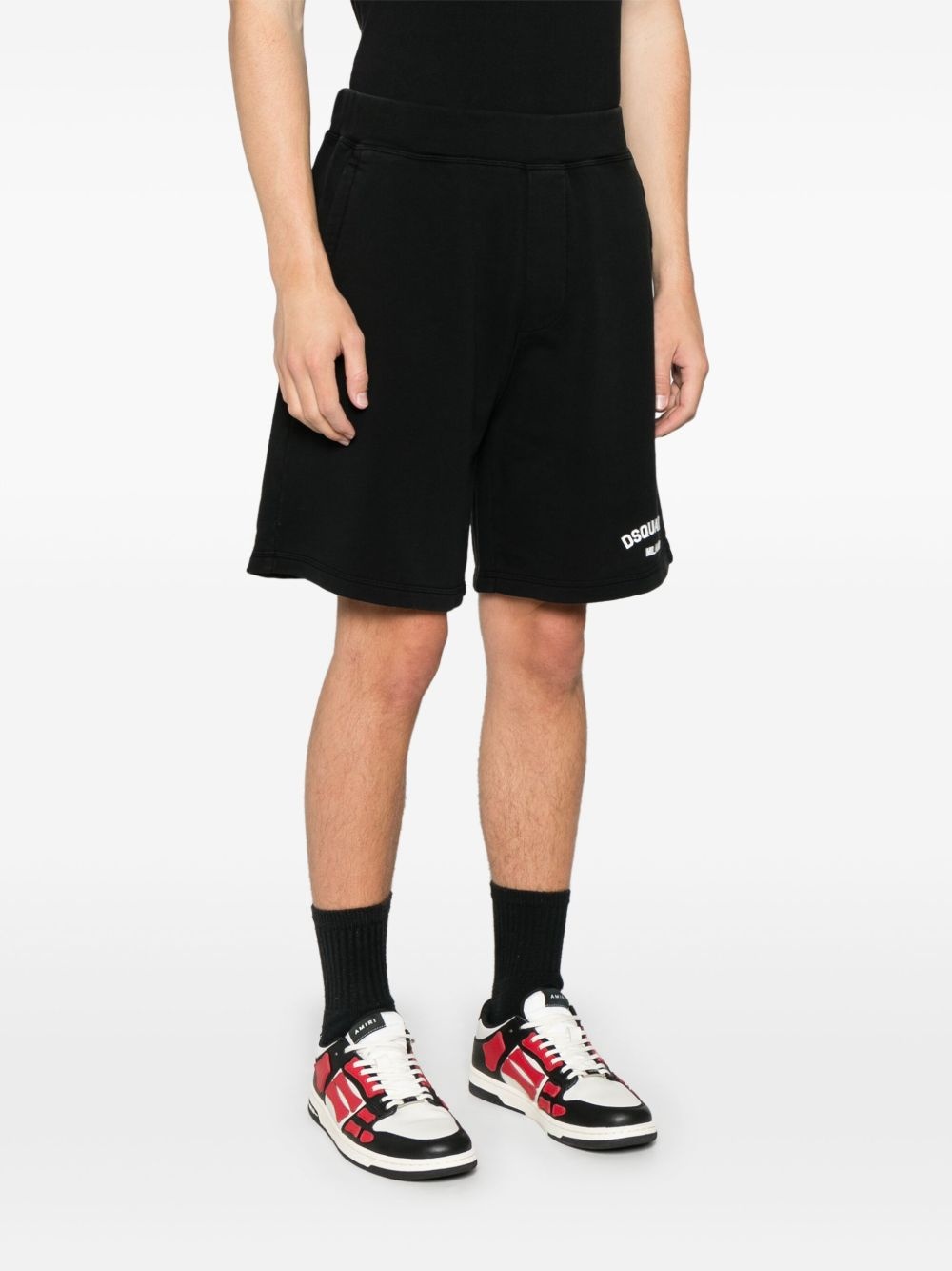 logo-raised track shorts - 3