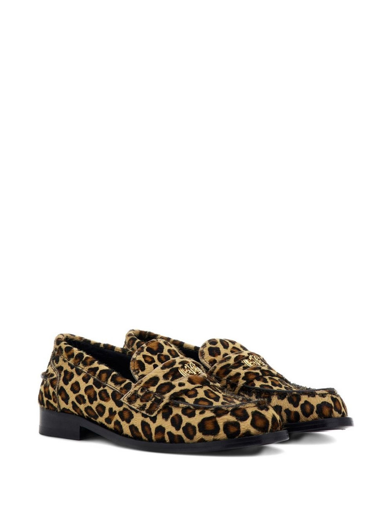 Roberto Cavalli animal print loafers outlook