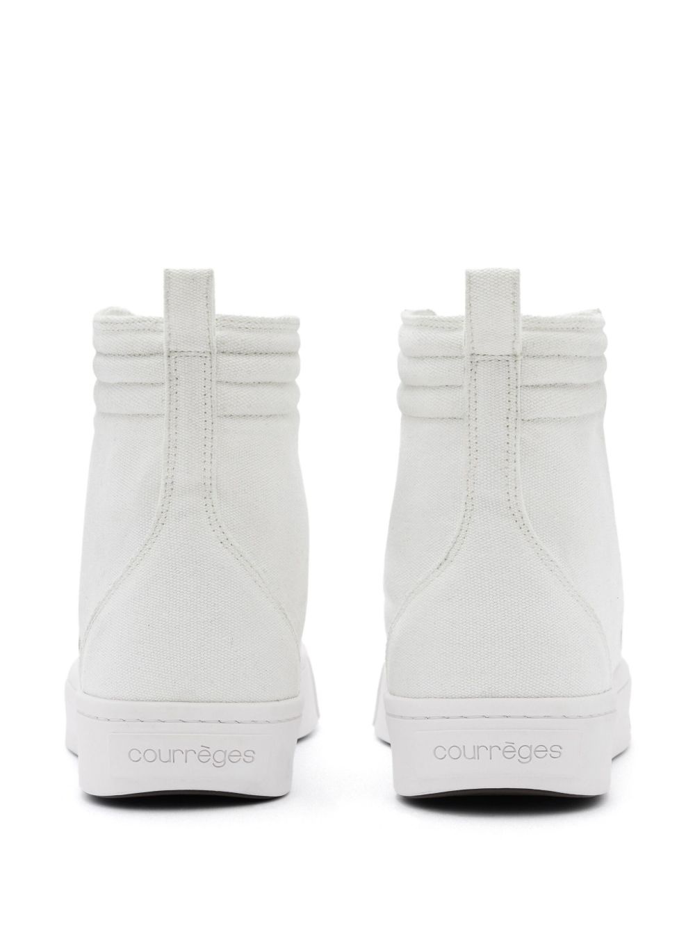 panelled canvas sneakers - 3