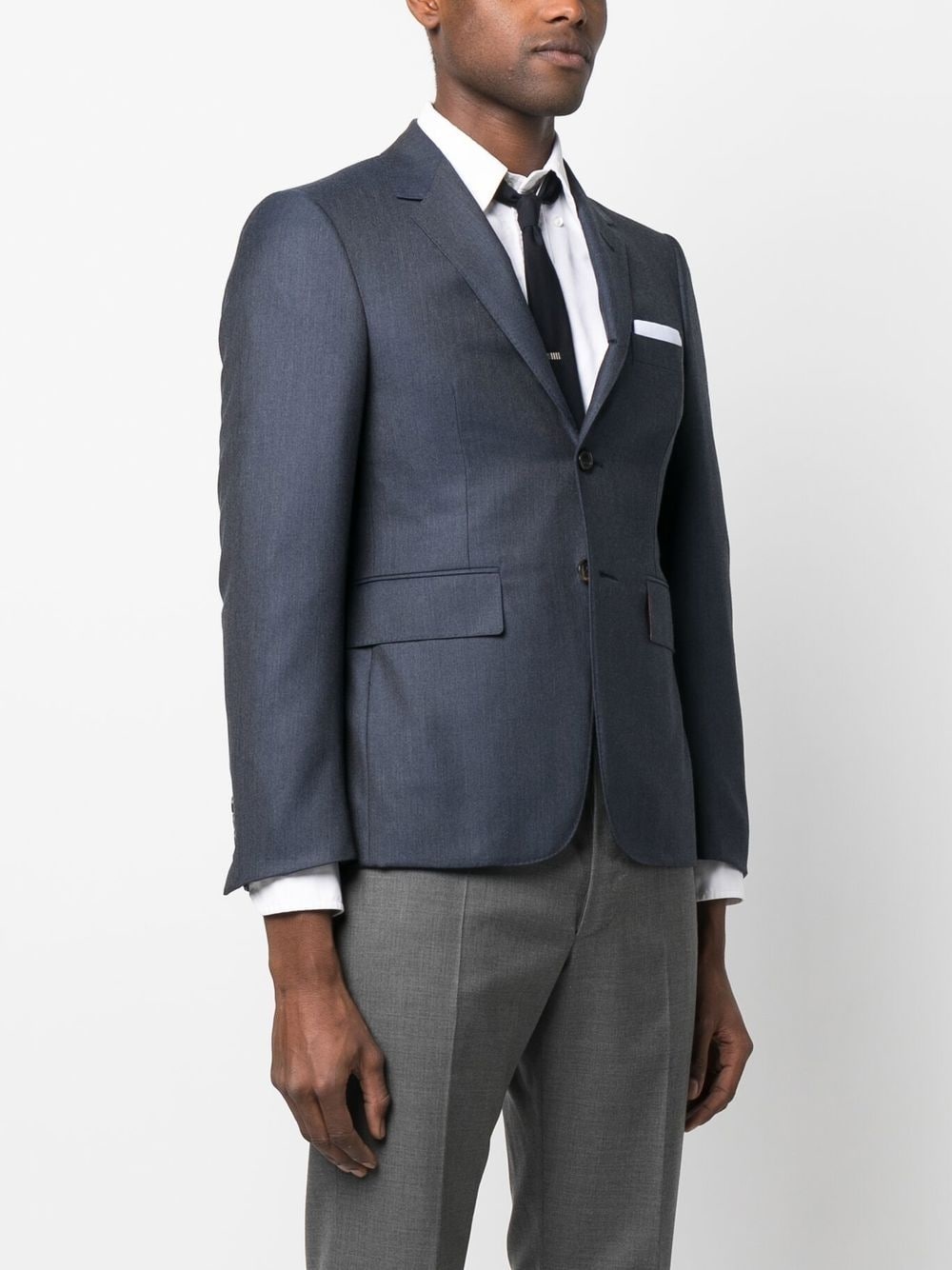 single-breasted button blazer - 3