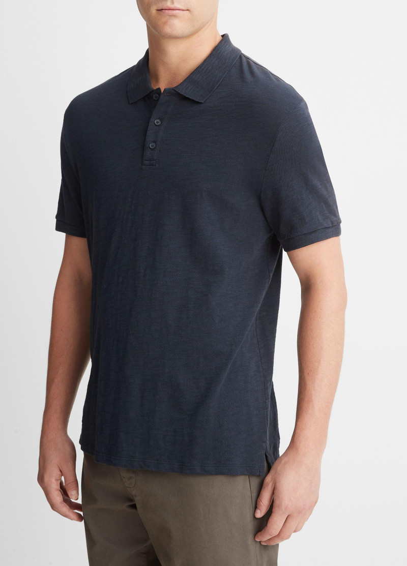 Vince Classic Slub Polo Shirt outlook