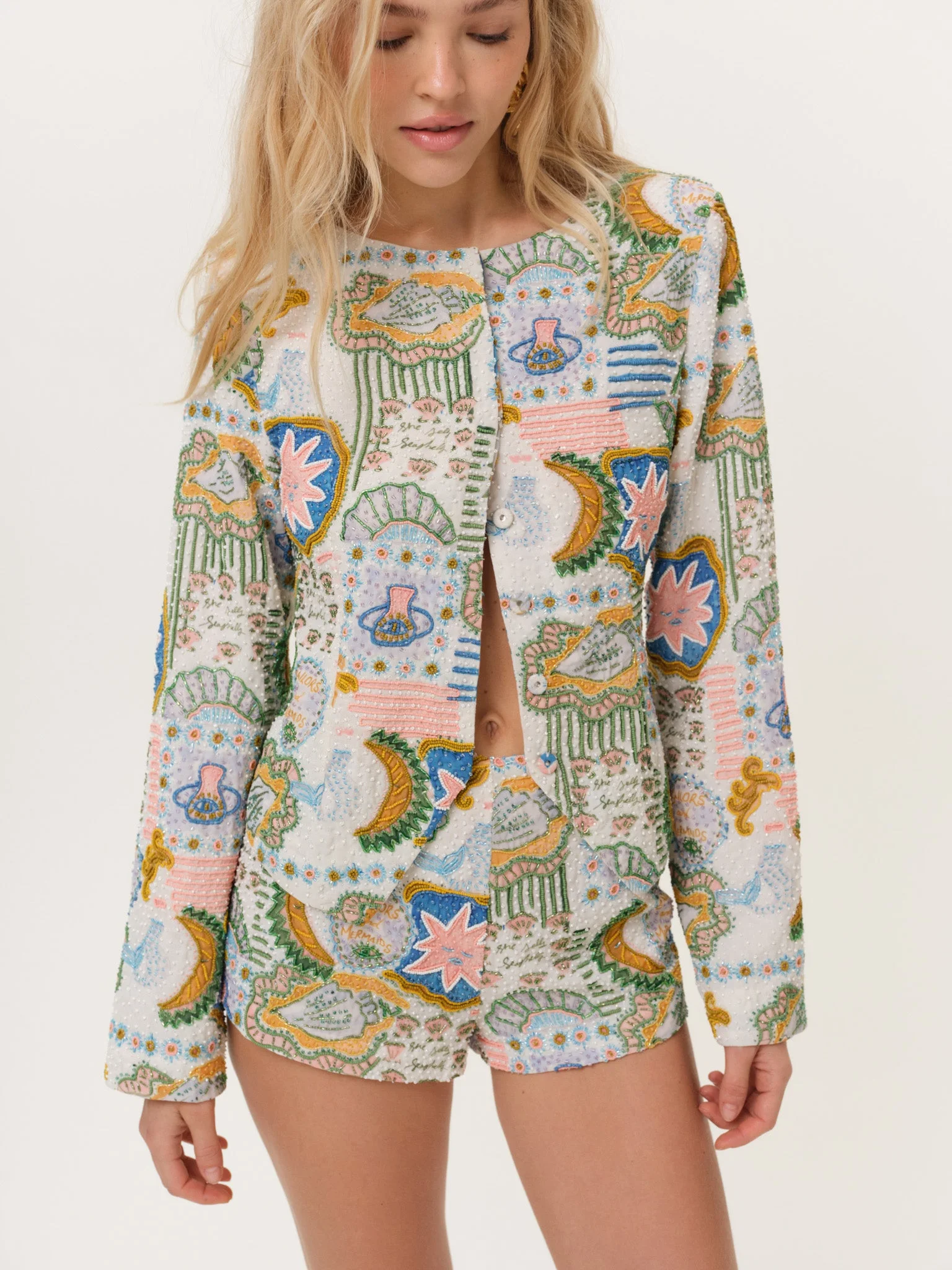 Tide Pool Beaded Jacket - 1