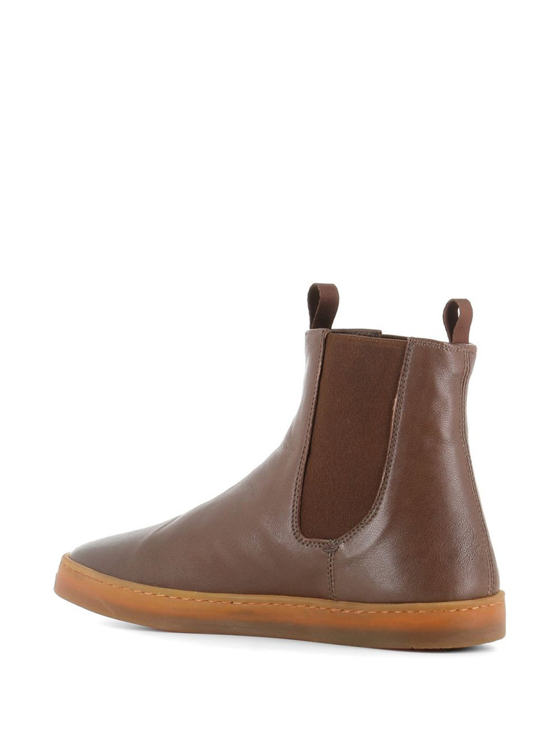 pull-tab leather boots 3