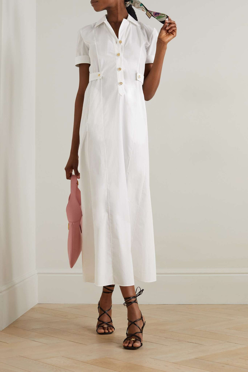 GUCCI Cotton-poplin maxi shirt dress outlook