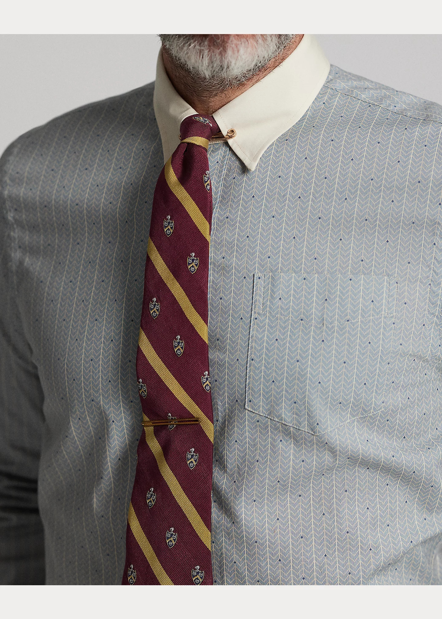 Slim Fit Print Woven Shirt - 5