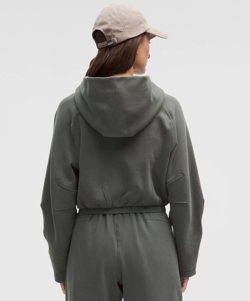 Loungeful Relaxed-Fit Full-Zip Cropped Hoodie 3