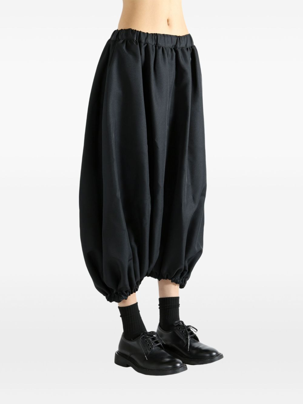 elastic-waist balloon trousers - 3