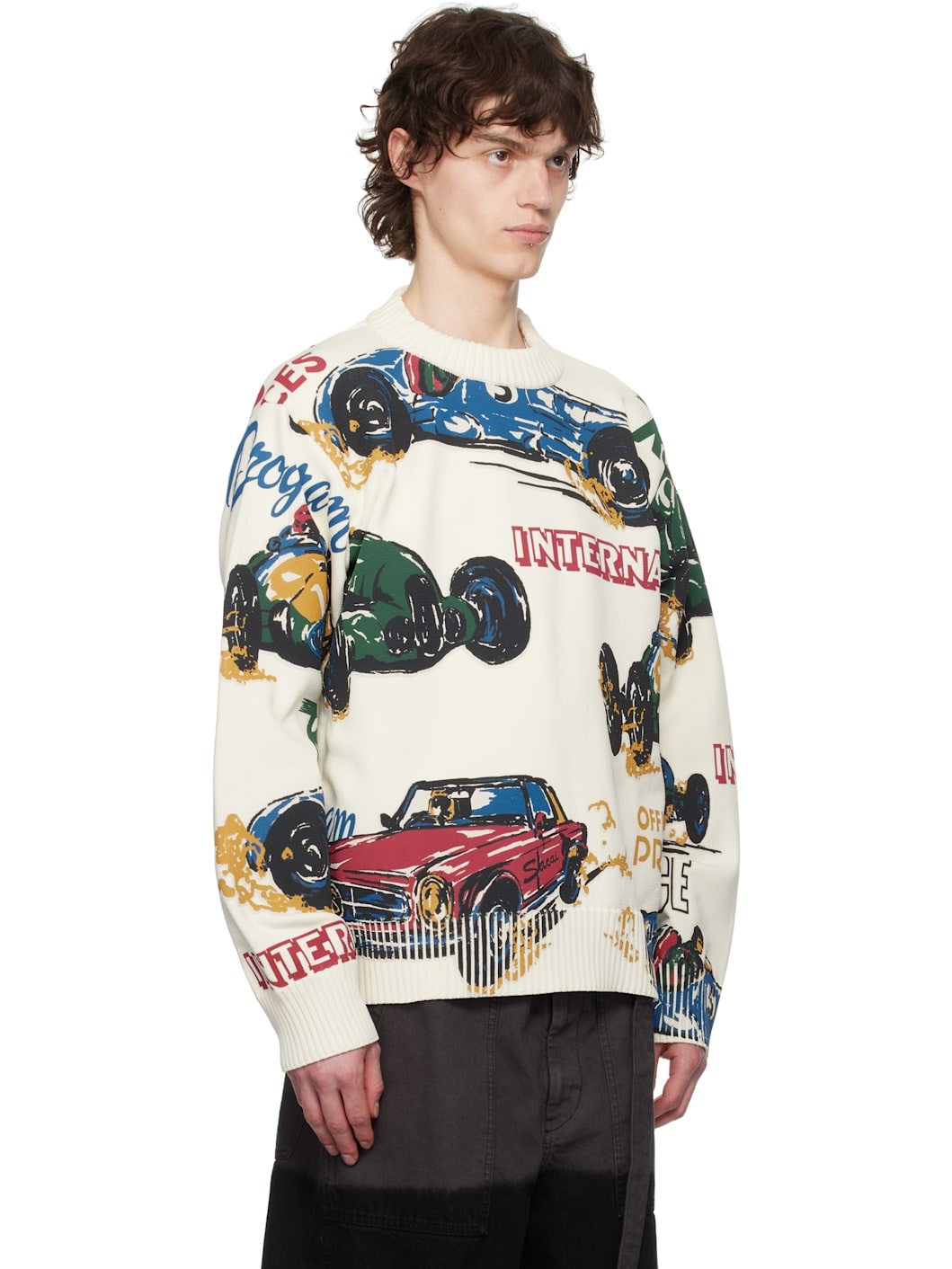 Off-White Car Race Print Sweater - 2