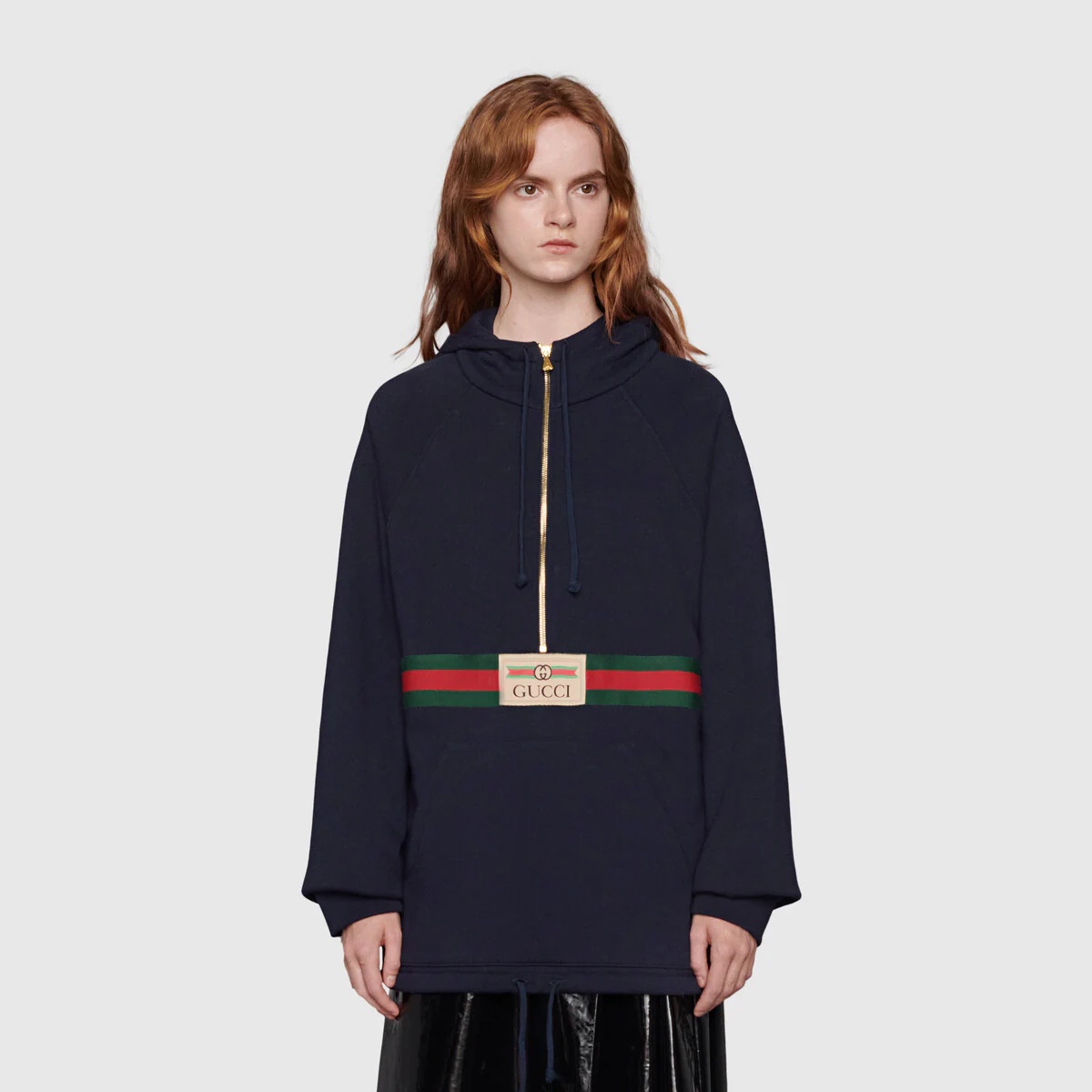 Web with vintage Gucci logo sweatshirt - 3
