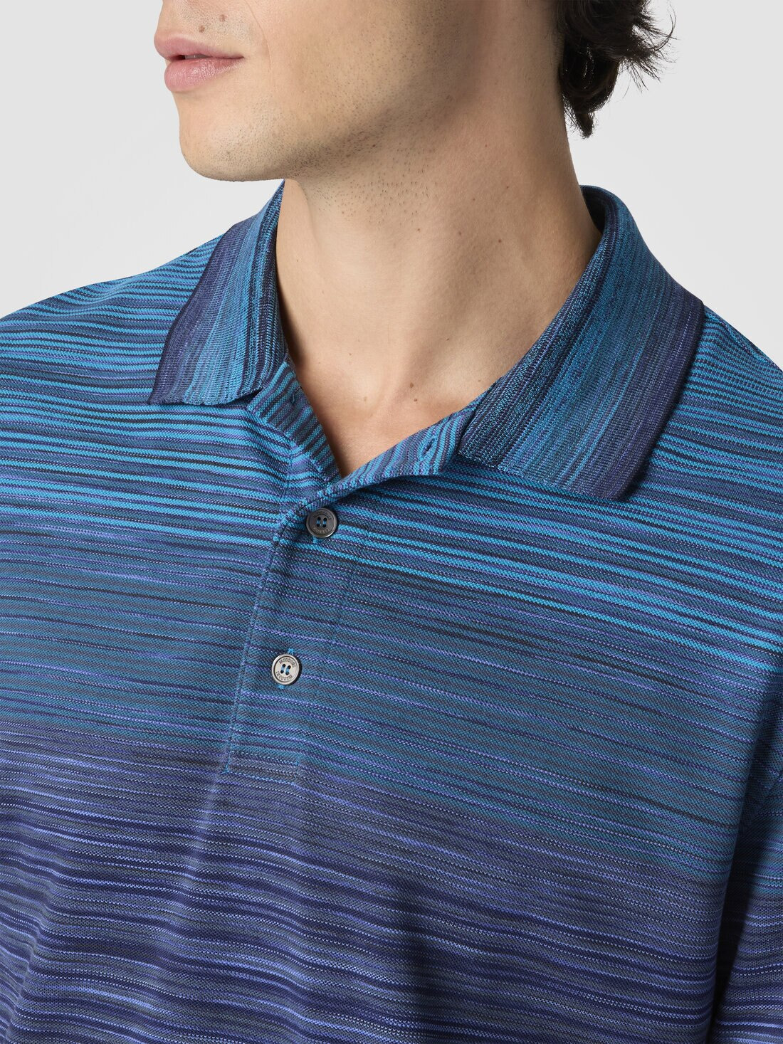 Short Sleeve Polo with Flame Knit - 5