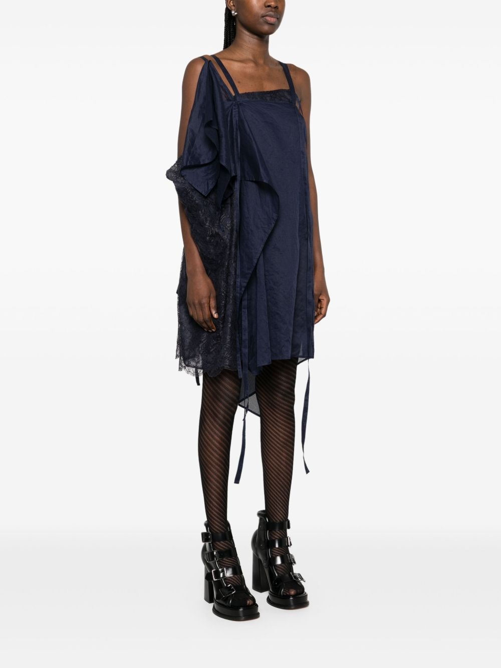 layered mini dress - 3
