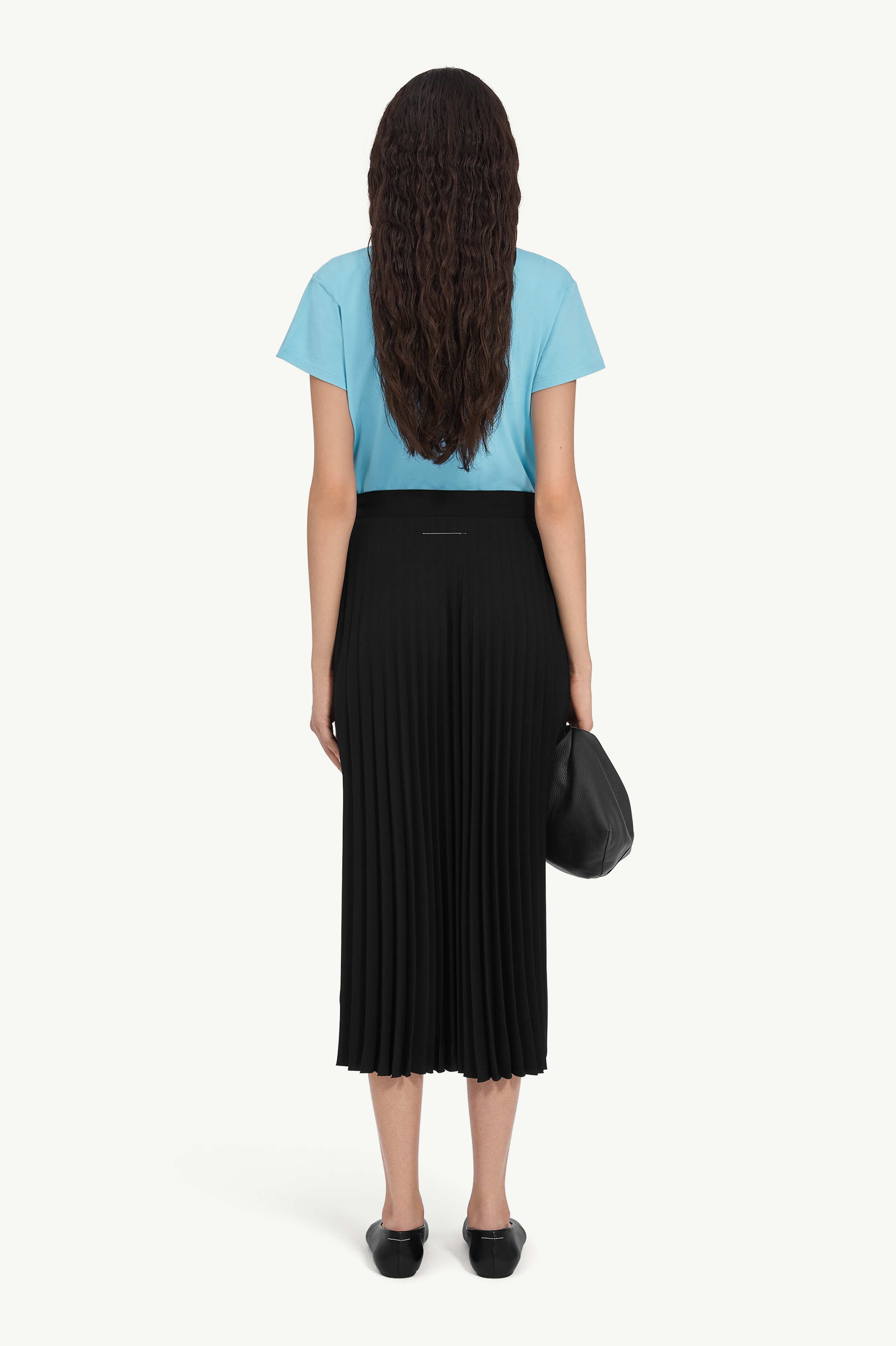 Pleated midi skirt - 4