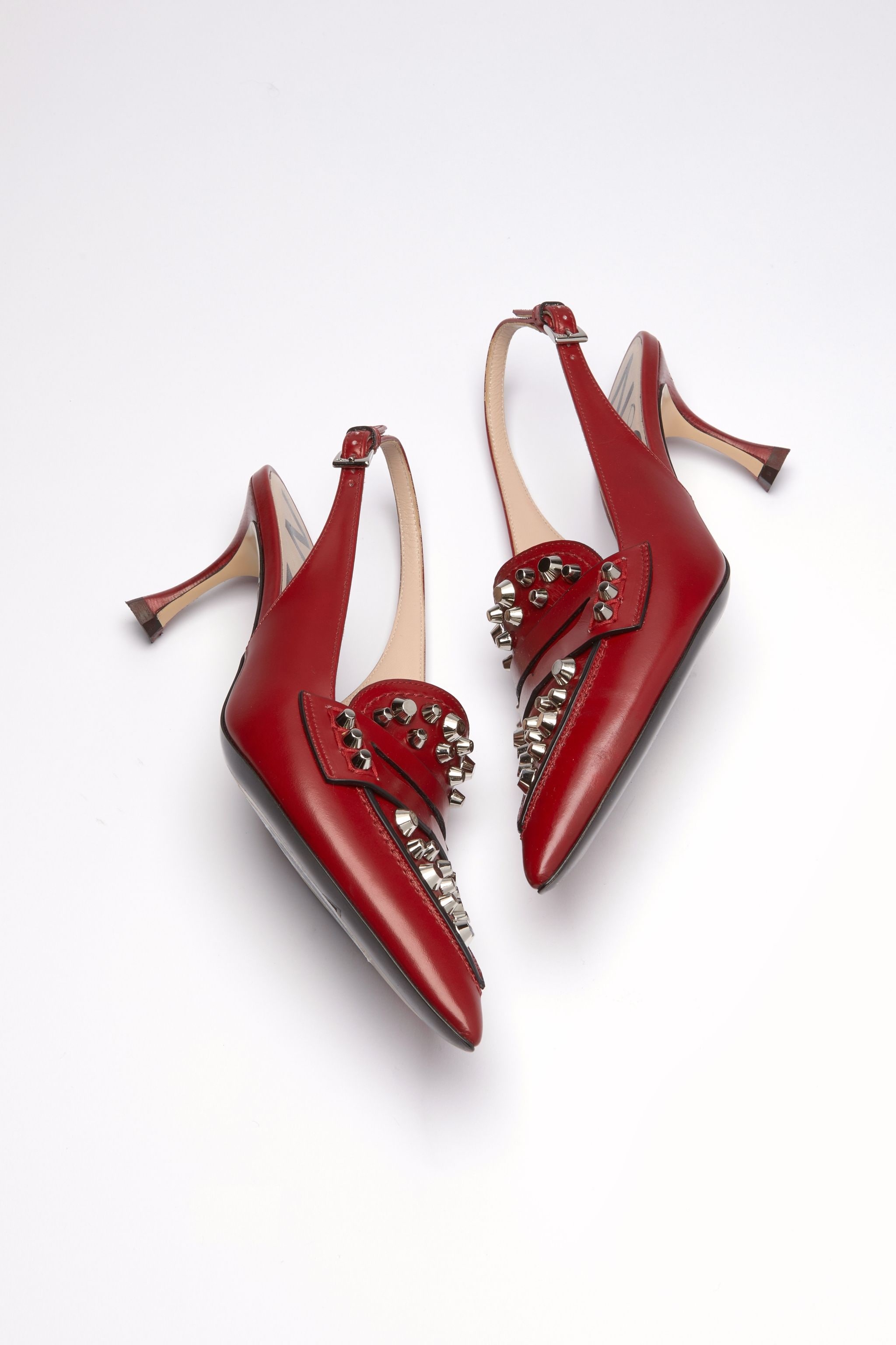 STUDDED SLINGBACK PUMPS - 4