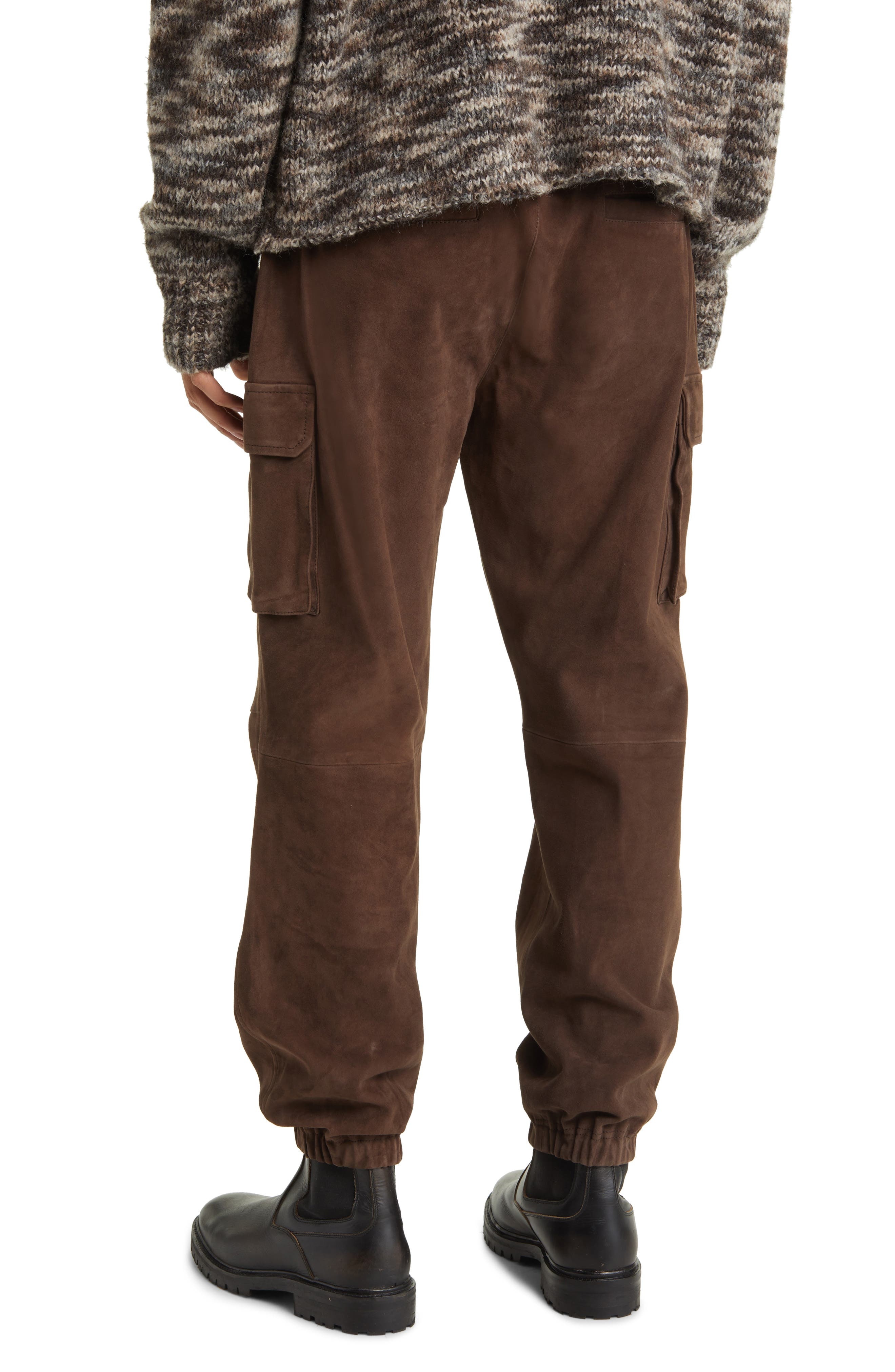 Suede Cargo Joggers - 2
