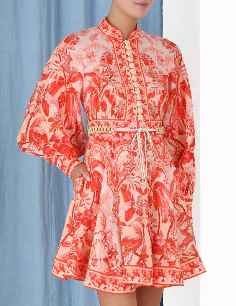 LYRE BILLOW SLEEVE MINI DRESS 5