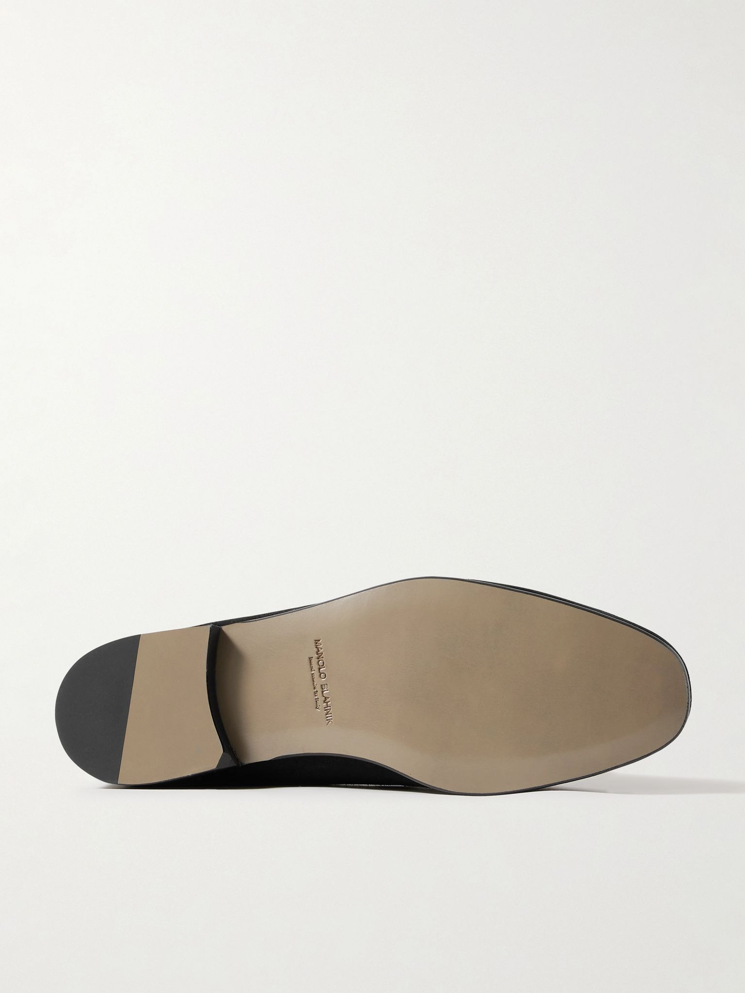 Truro Leather-Trimmed Suede Loafers Black - 3