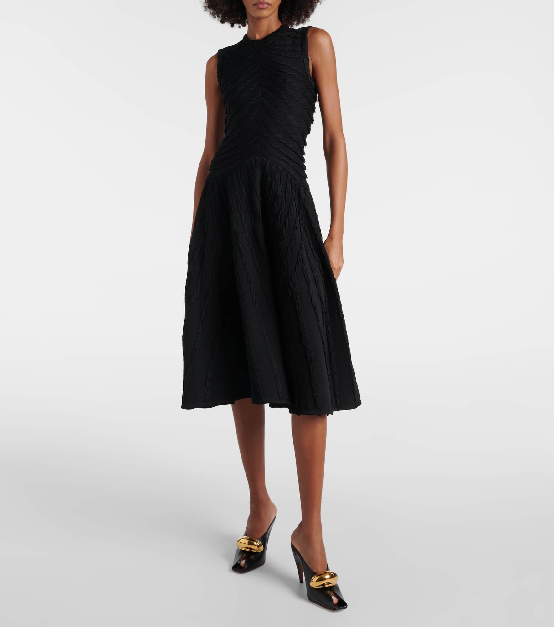 Gathered midi dress - 2