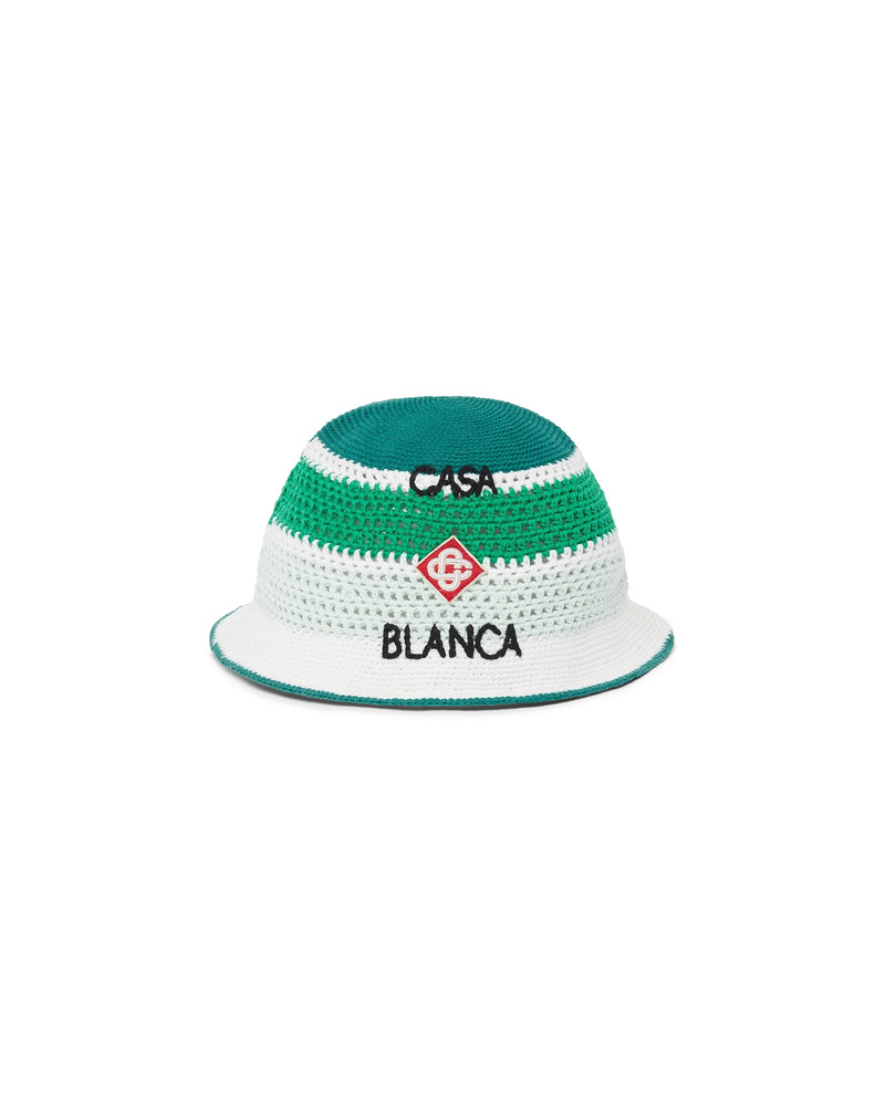 CASABLANCA Stripe Crochet Hat outlook