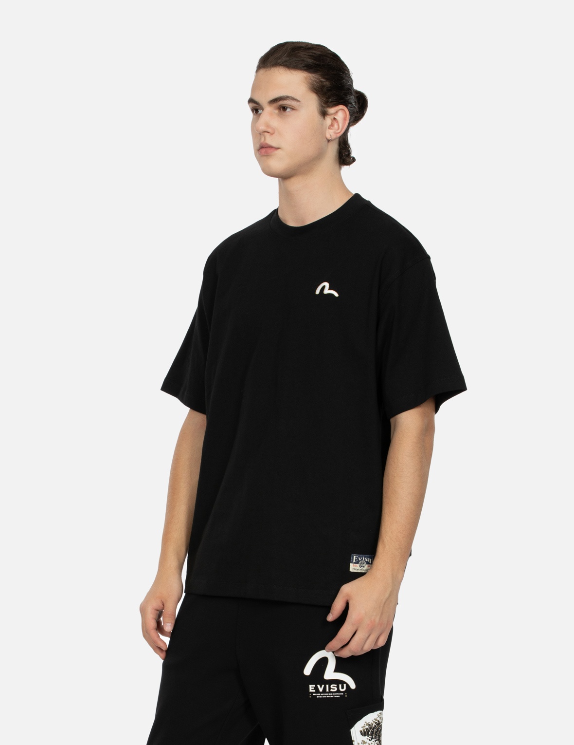 SEAGULL EMBROIDERY AND CARP PRINT RELAX FIT T-SHIRT - 8