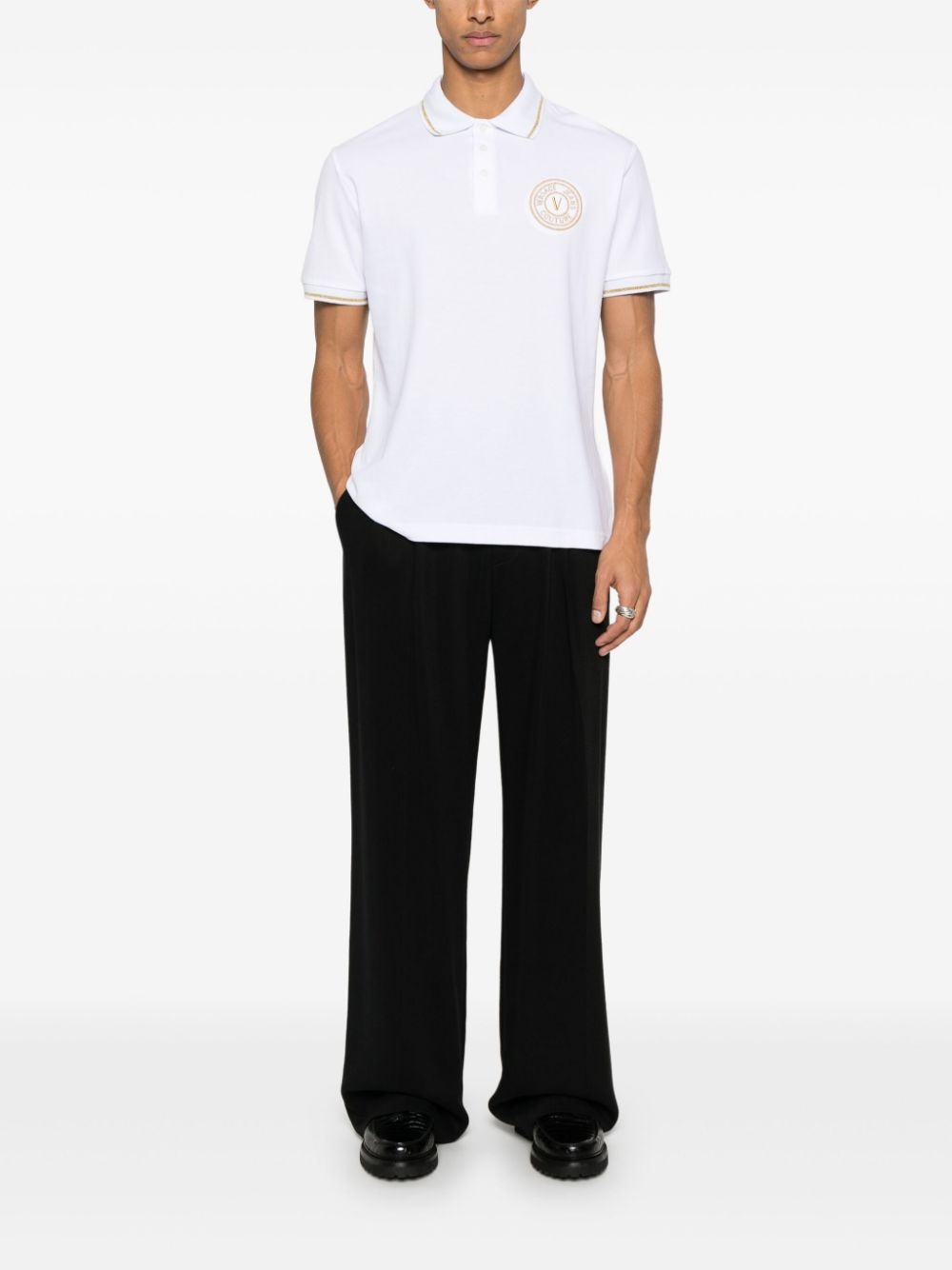 logo-embroidered polo shirt - 2