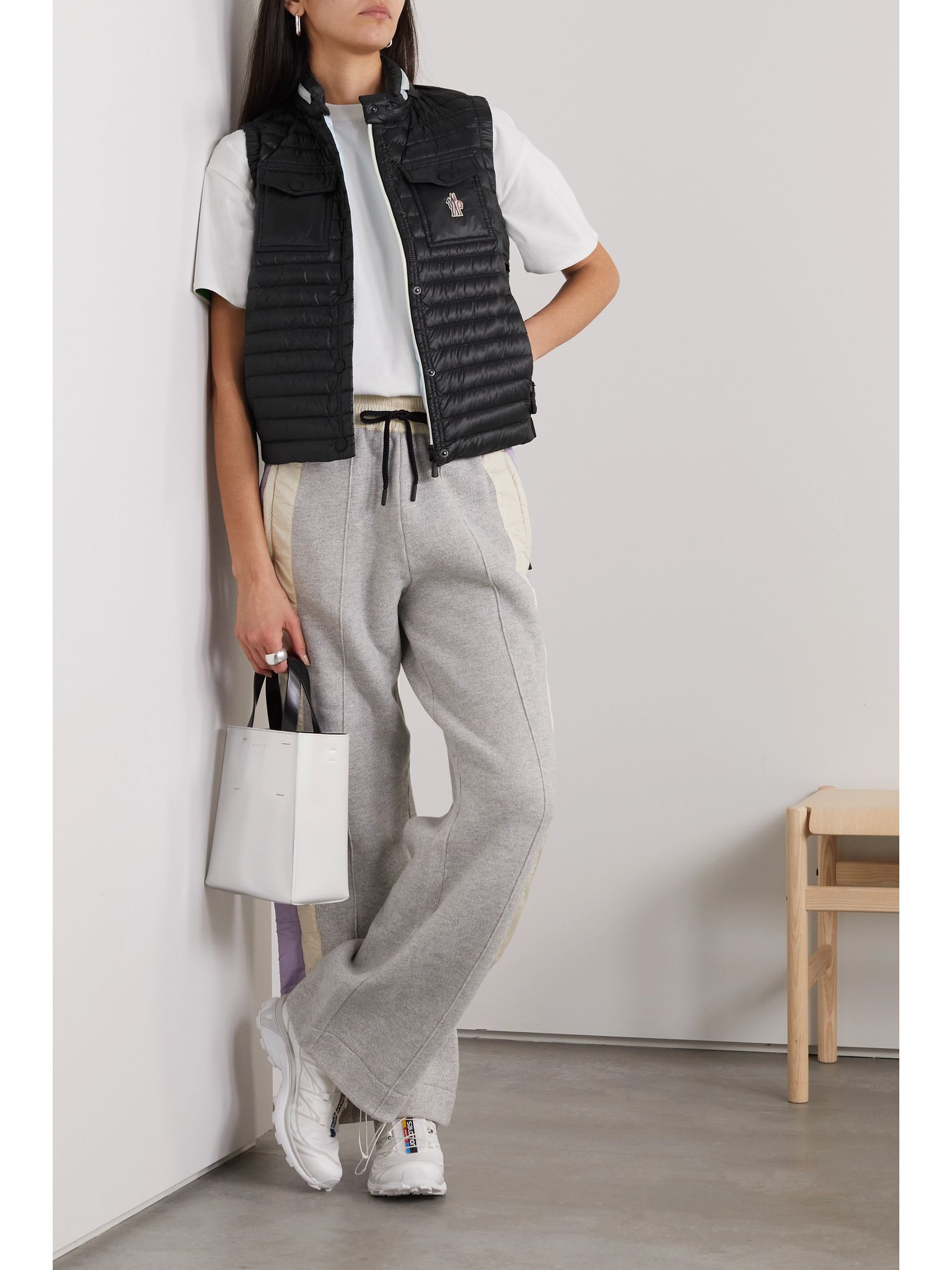Gumiane quilted shell down vest Black - 2
