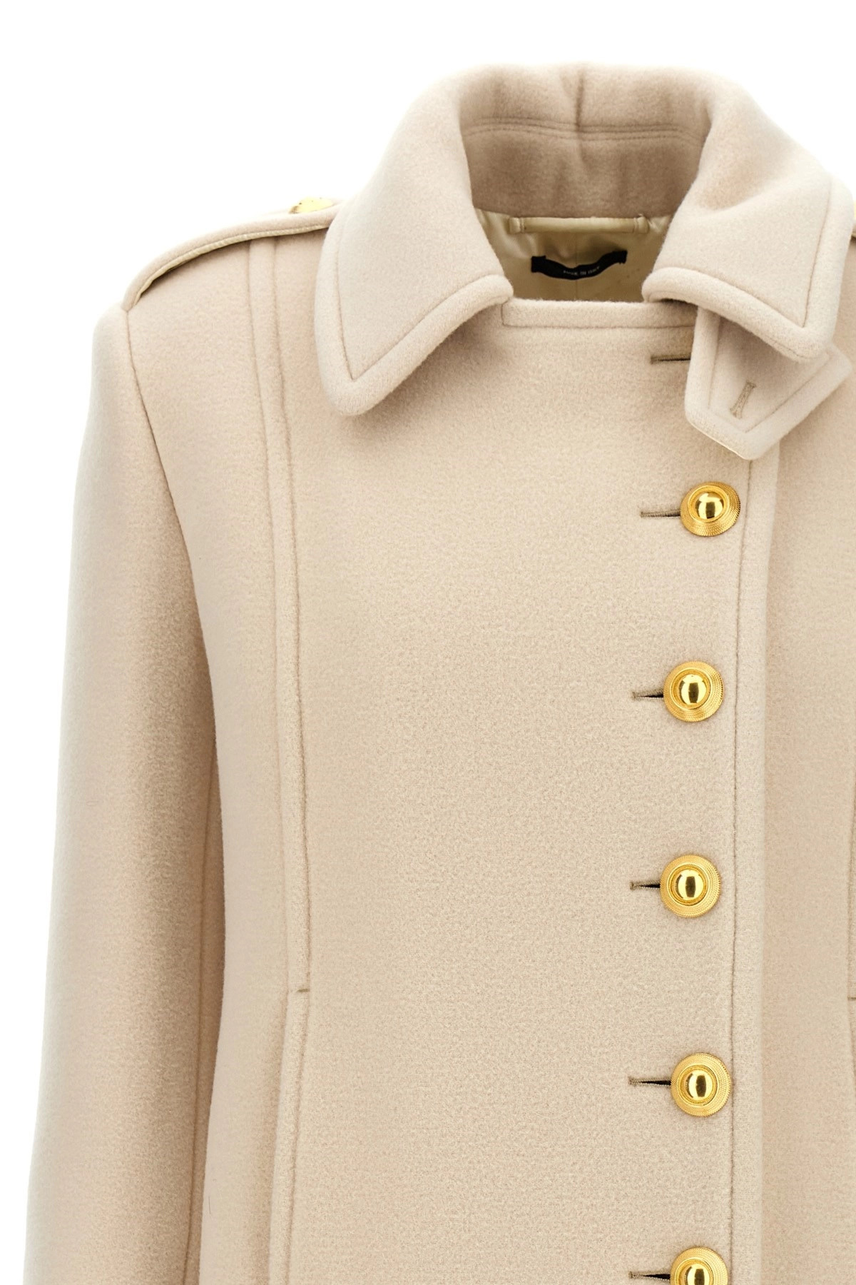 Single-breasted wool coat - 3