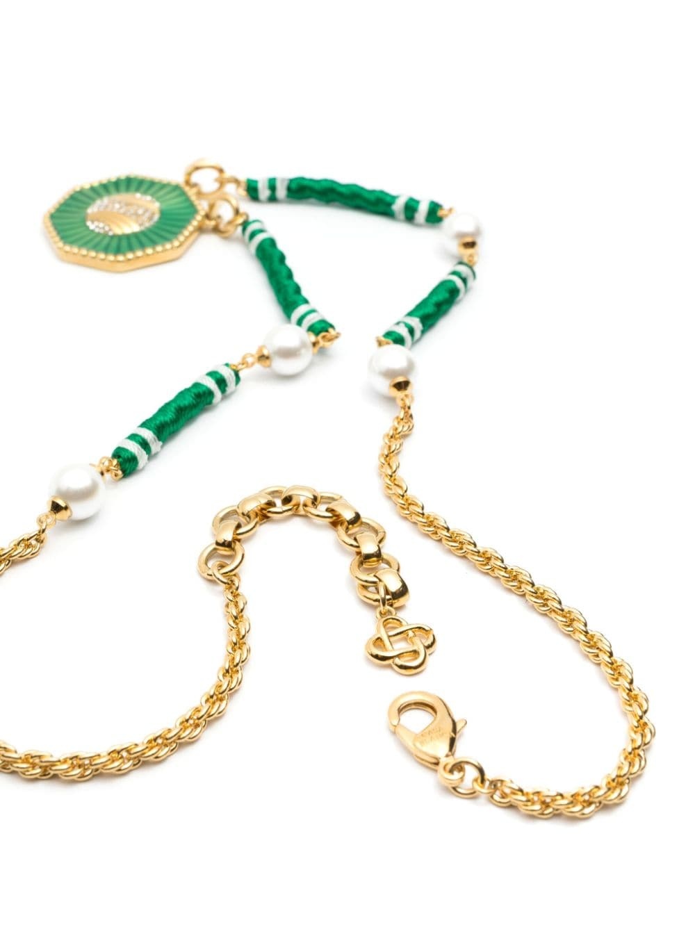 tennis-pendant chain necklace - 3