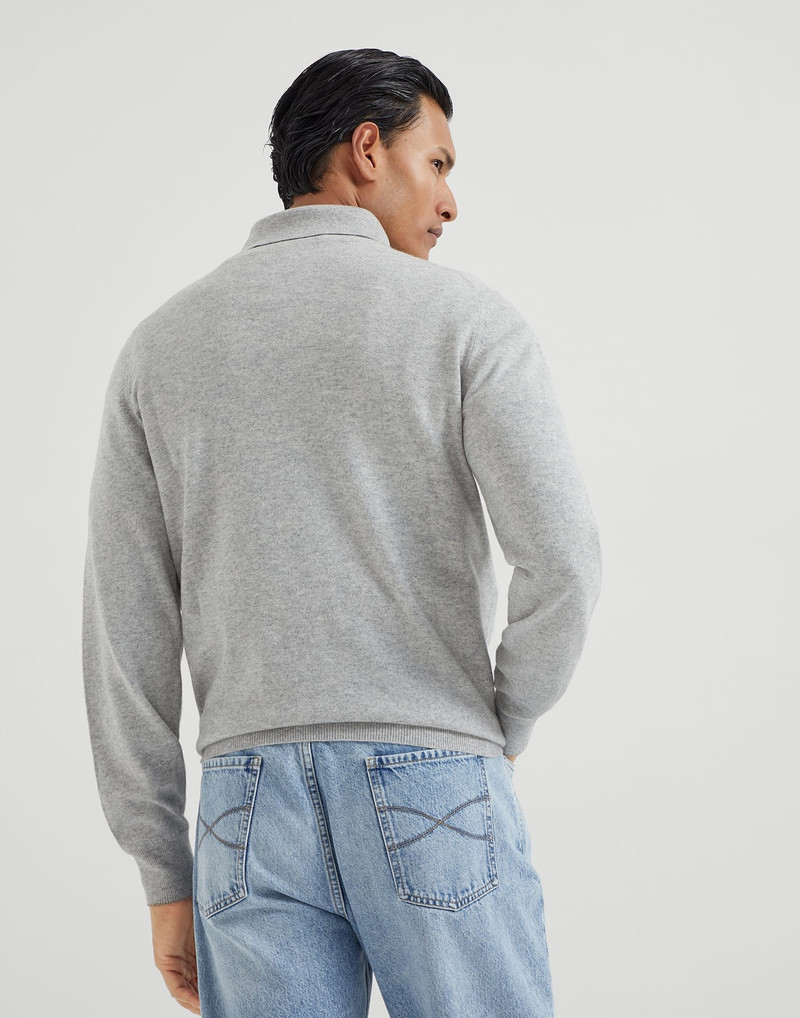 Brunello Cucinelli Cashmere polo-style sweater outlook