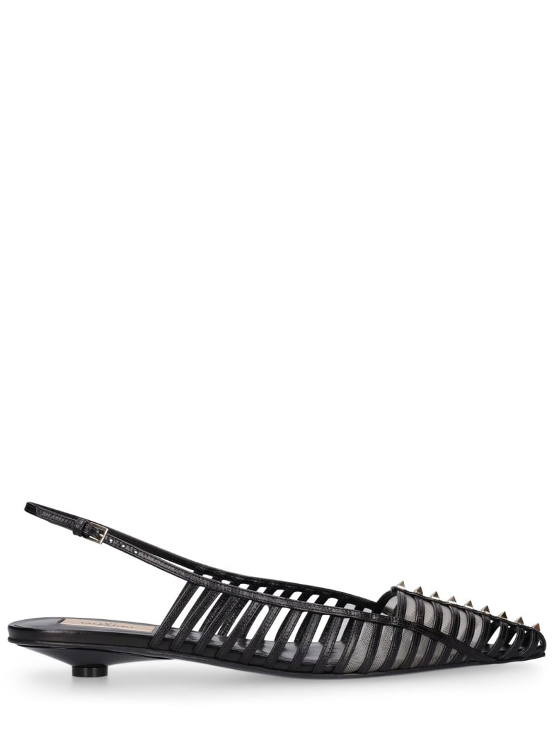 20mm Rockstud leather sandals - 1