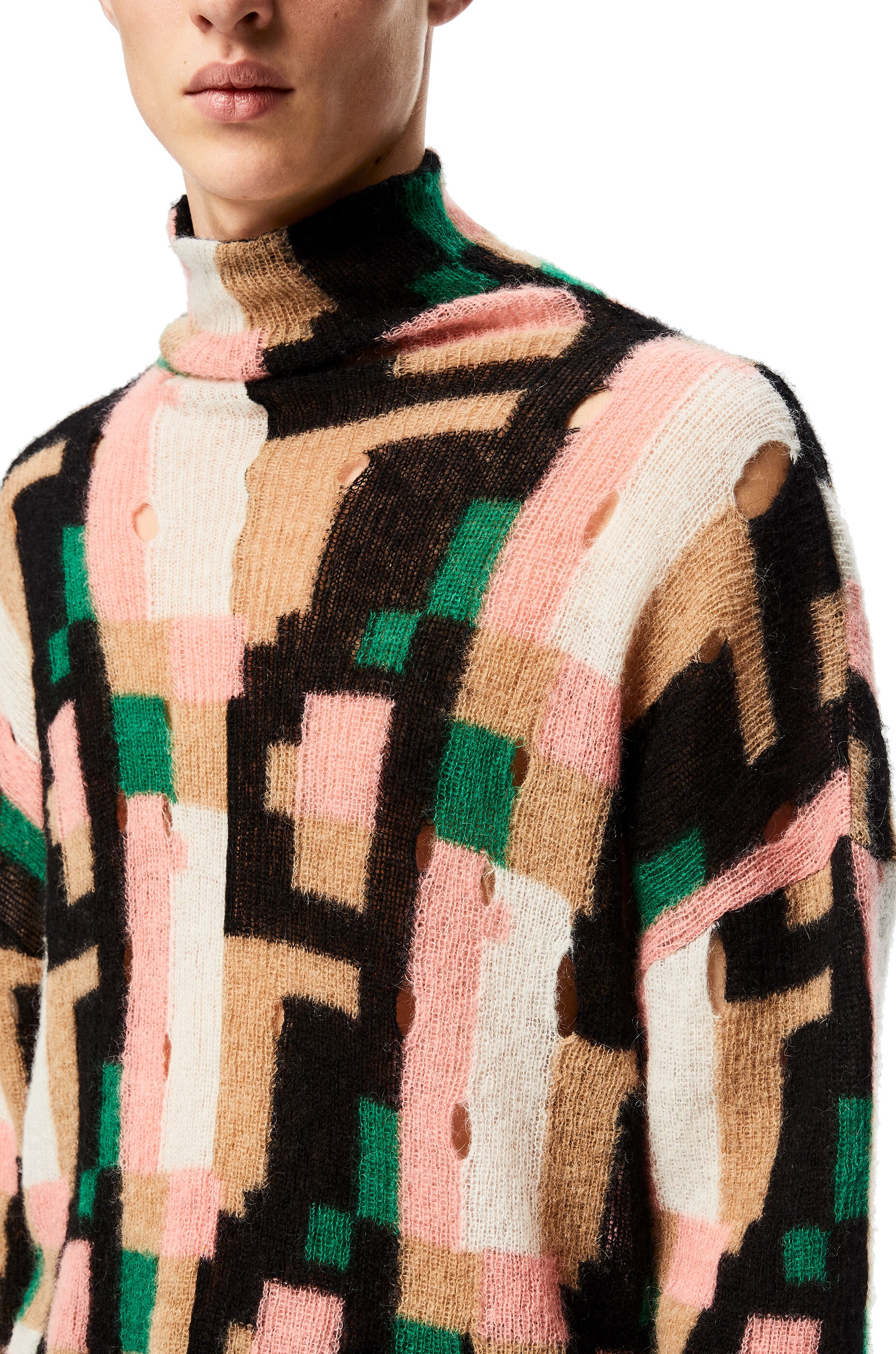 Turtleneck in graphic mohair - 5