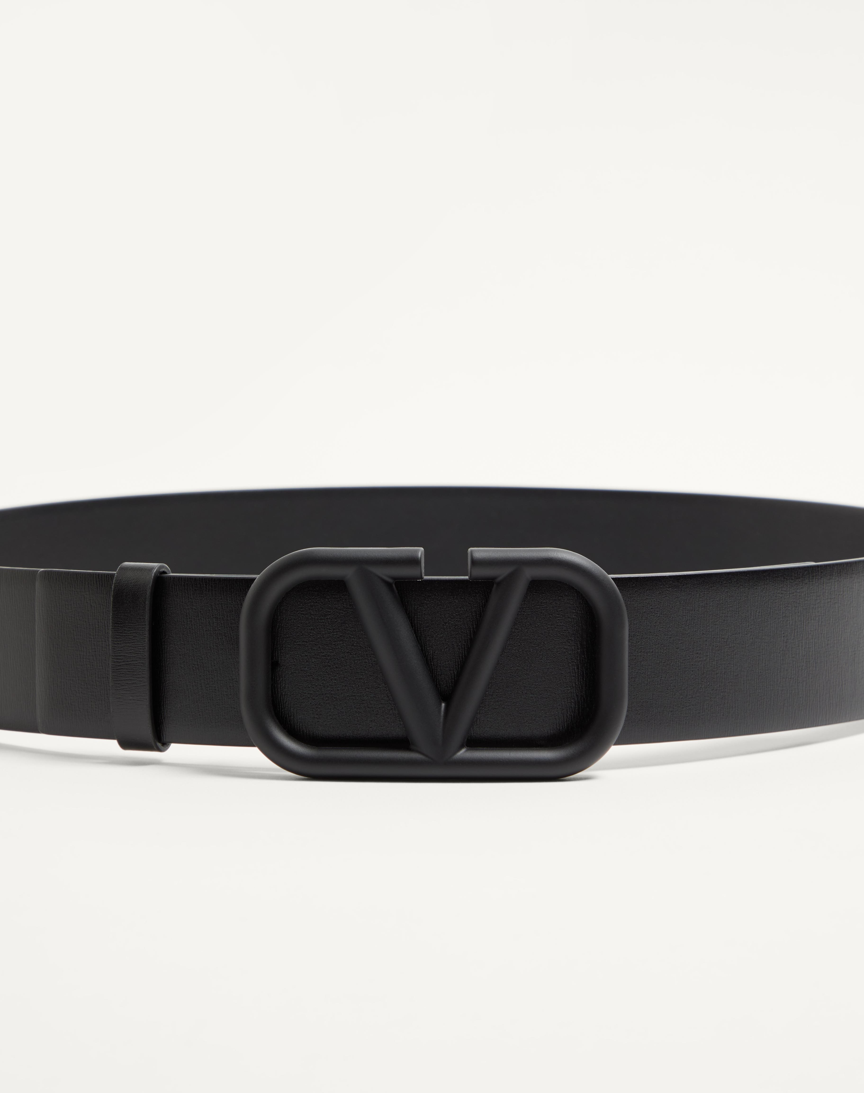 VLOGO SIGNATURE CALFSKIN BELT - 4