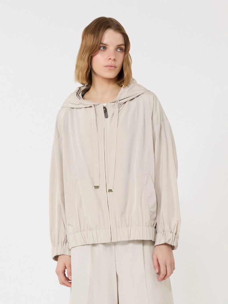 CAMMEO Short water-repellent taffeta jacket - SAND 3