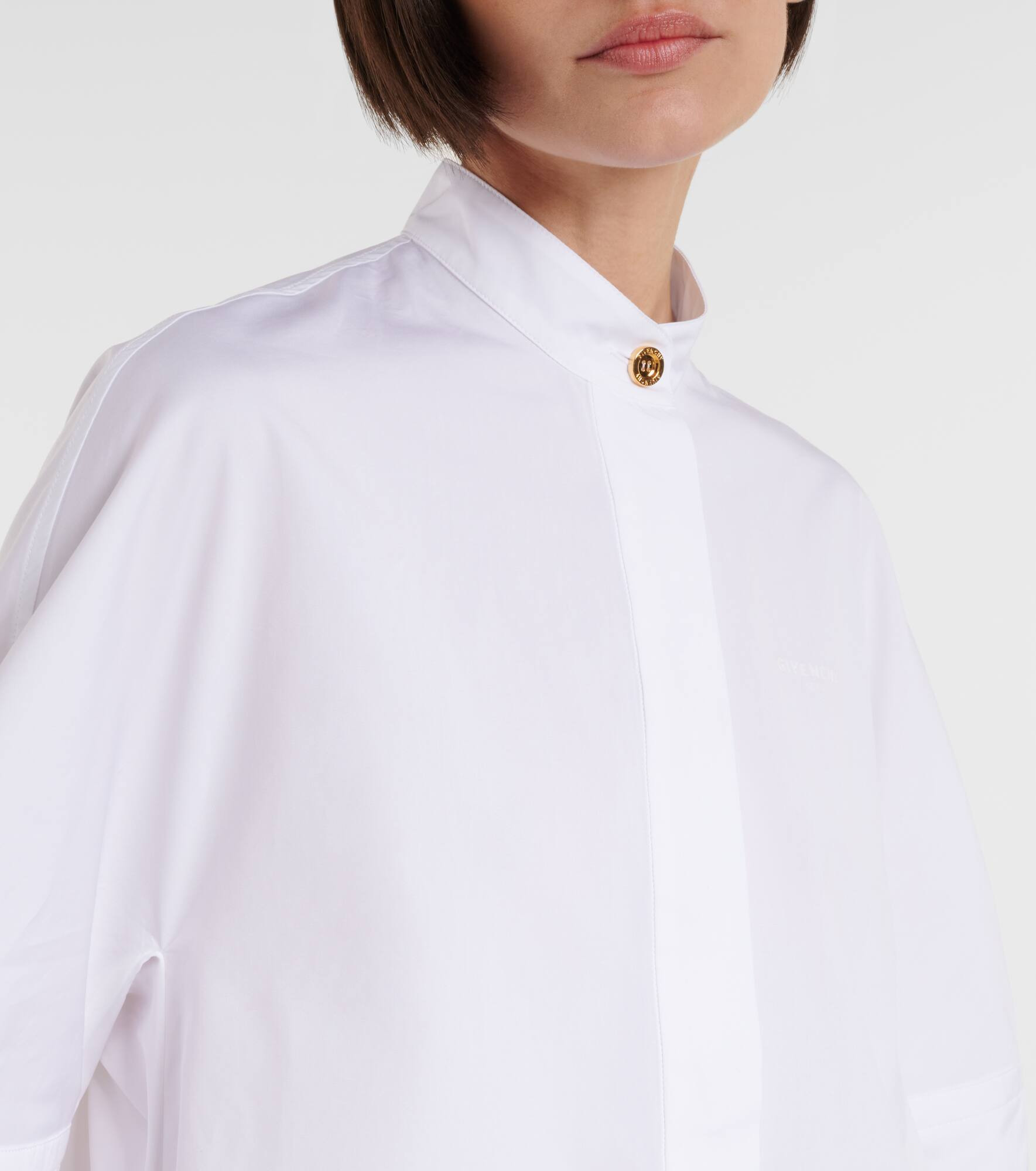 Cotton poplin shirt dress - 4
