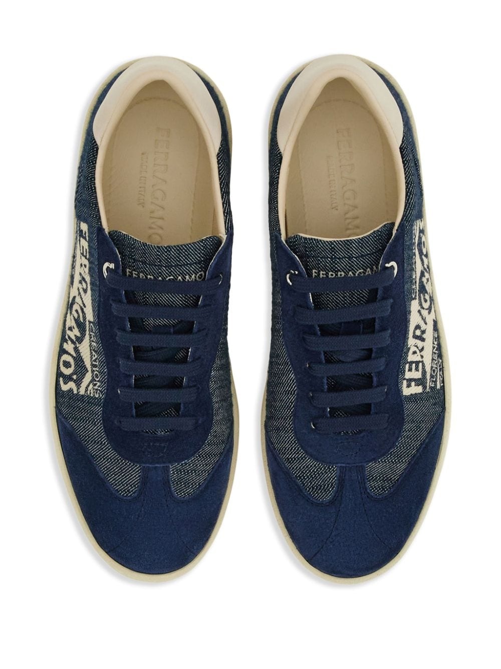 logo-print low-top sneakers - 4