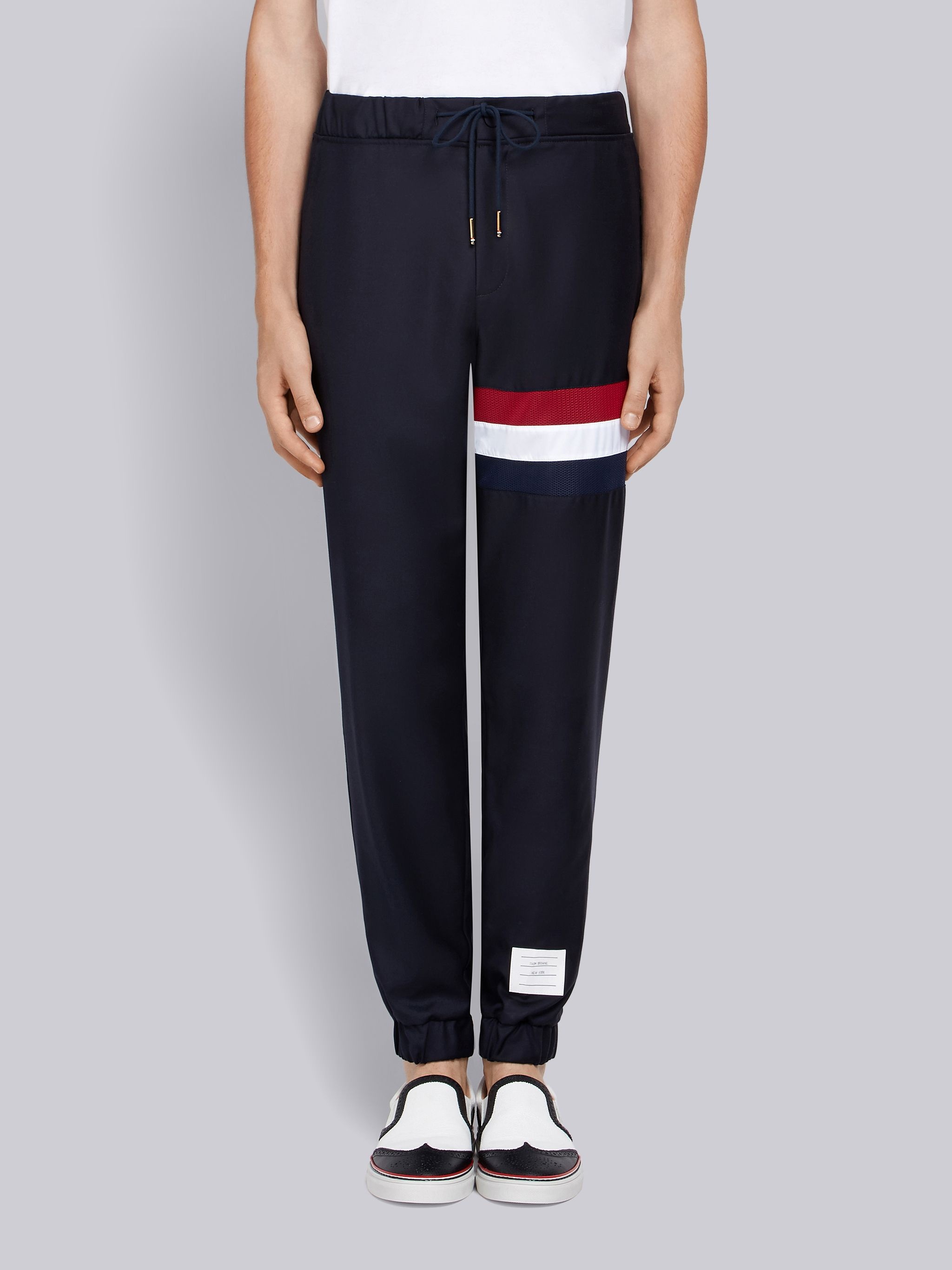 tri-stripe detail track pants - 1