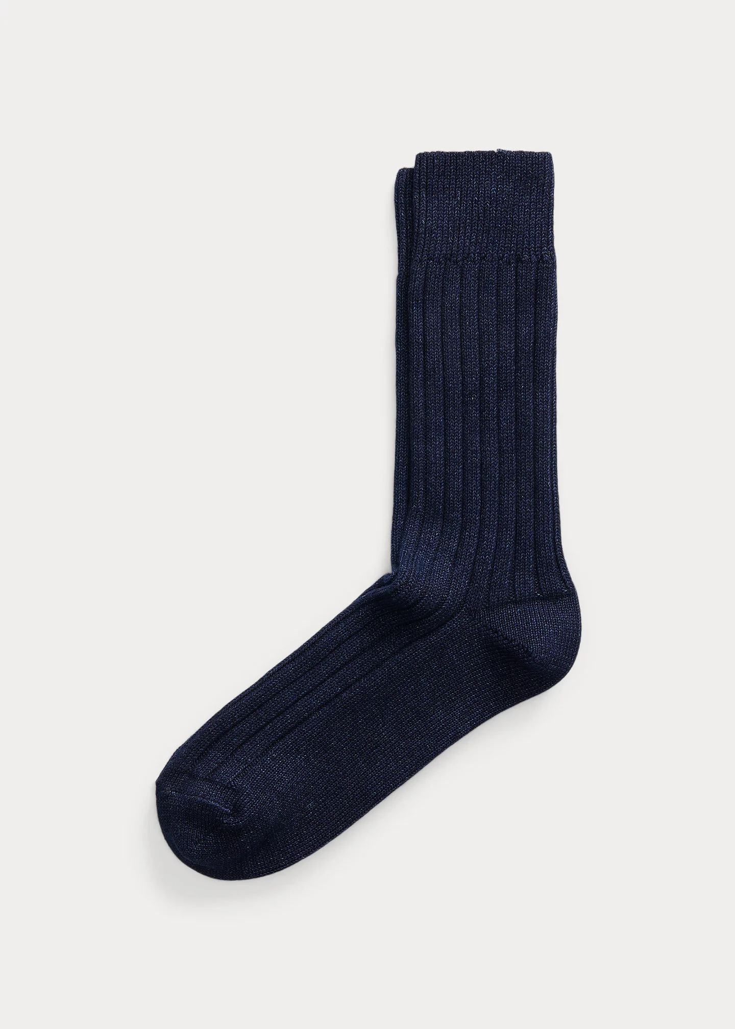 Indigo Stretch Cotton-Blend Socks - 1
