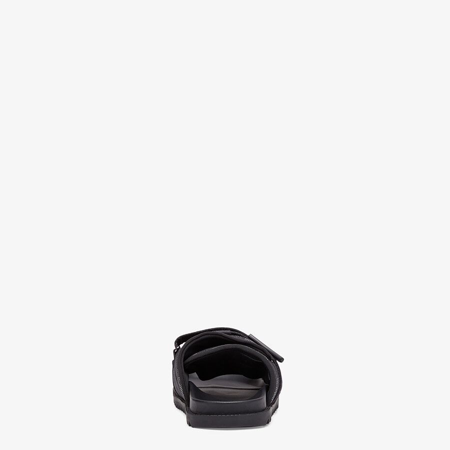Black fabric sandals - 3