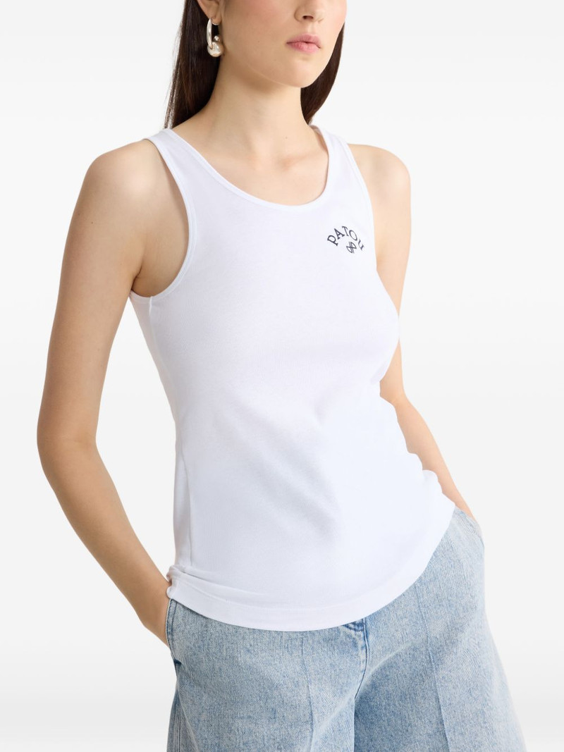 logo-print tank top 4