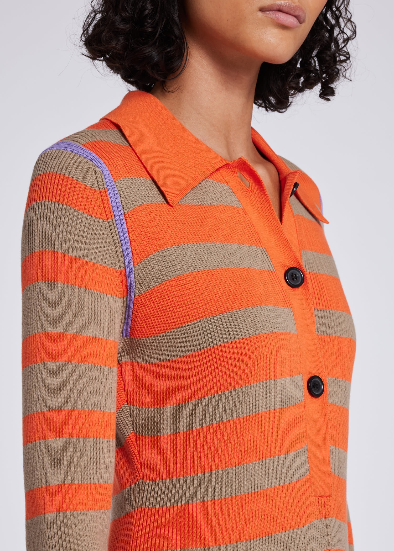 Stripe Knitted Cotton Dress - 7
