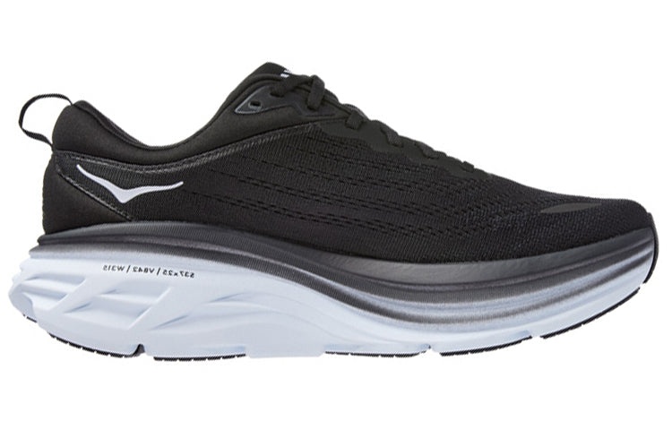 (WMNS) HOKA ONE ONE Bondi 8 'Black White' 1127952-BWHT - 3