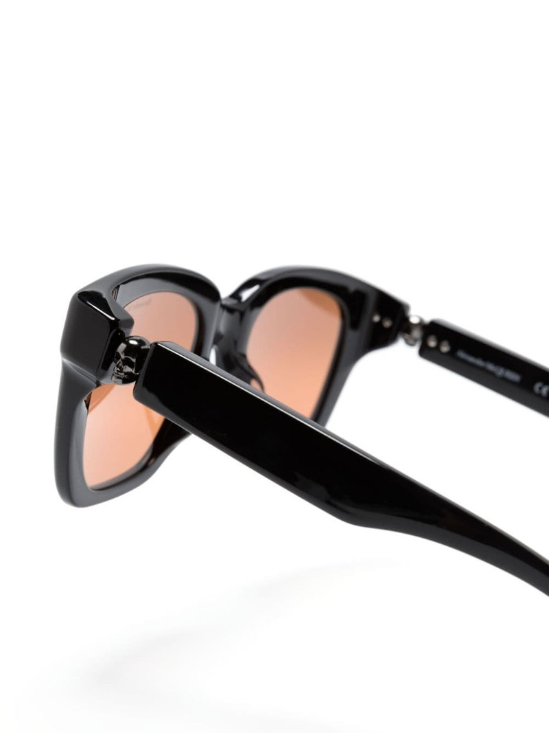 skull-appliquÃ© square-frame sunglasses 3