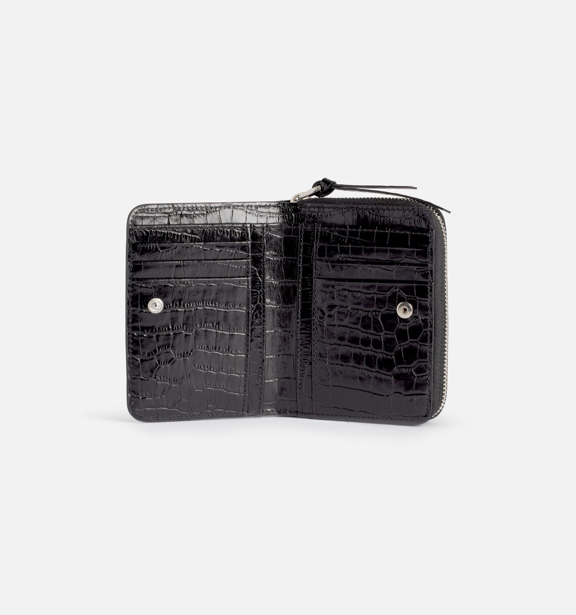 logo-plaque zip-around wallet - 4